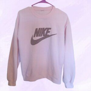 NIKE pullover sweatshirt sweater in pink small